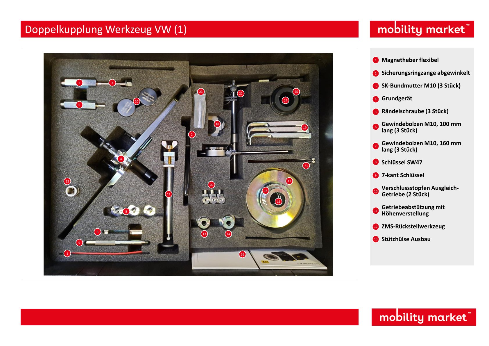 doppelkupplungsgetriebe 7 gang (dsg) trocken werkzeug 2ct audi, seat, skoda, volkswagen der 1. generation 0am (bis 5/2011) und 2. generation 0cw (ab 6/2011