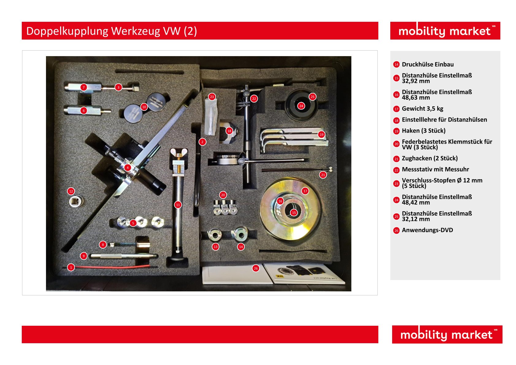 doppelkupplungsgetriebe 7 gang (dsg) trocken werkzeug 2ct audi, seat, skoda, volkswagen der 1. generation 0am (bis 5/2011) und 2. generation 0cw (ab 6/2011