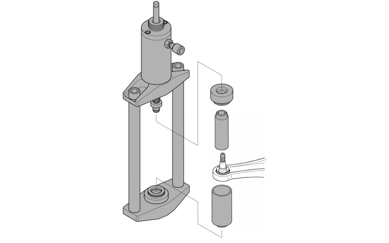 Zusatzbild 2 Pressrahmen-Satz ohne Hydraulik Zylinder